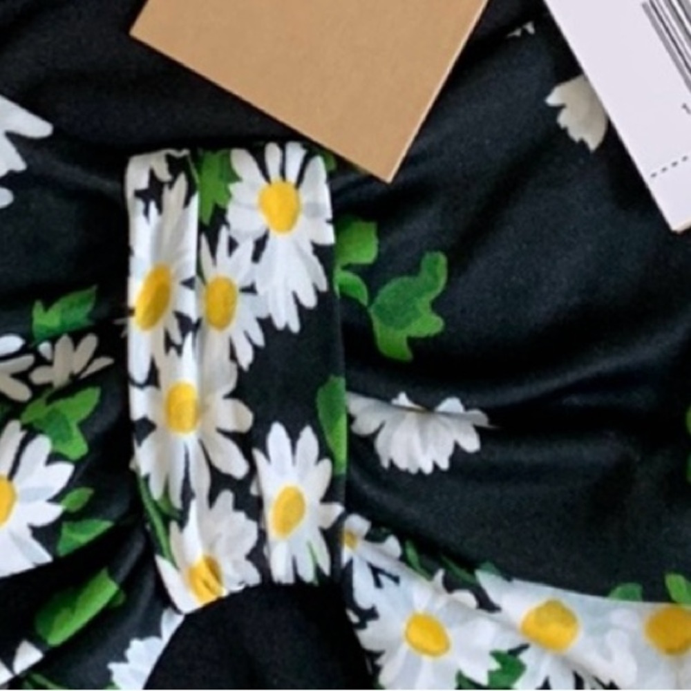MICHAEL KORS COLLECTION NWT Daisy Ruched Satin Jersey Dress Runway Size 0 - Picture 15 of 17